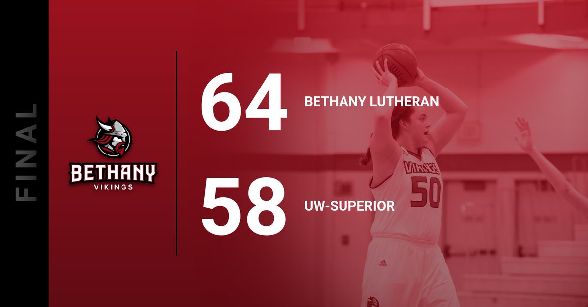 BLCvikings's tweet photo. .@BethanyWbb punches ticket to NCAA Tournament! Bethany Lutheran wins UMAC Championship over UW-Superior, 64-58. @geistfeld named Tournament MVP, 20 points &amp; 11 rebounds. https://t.co/ML90tJP9cf