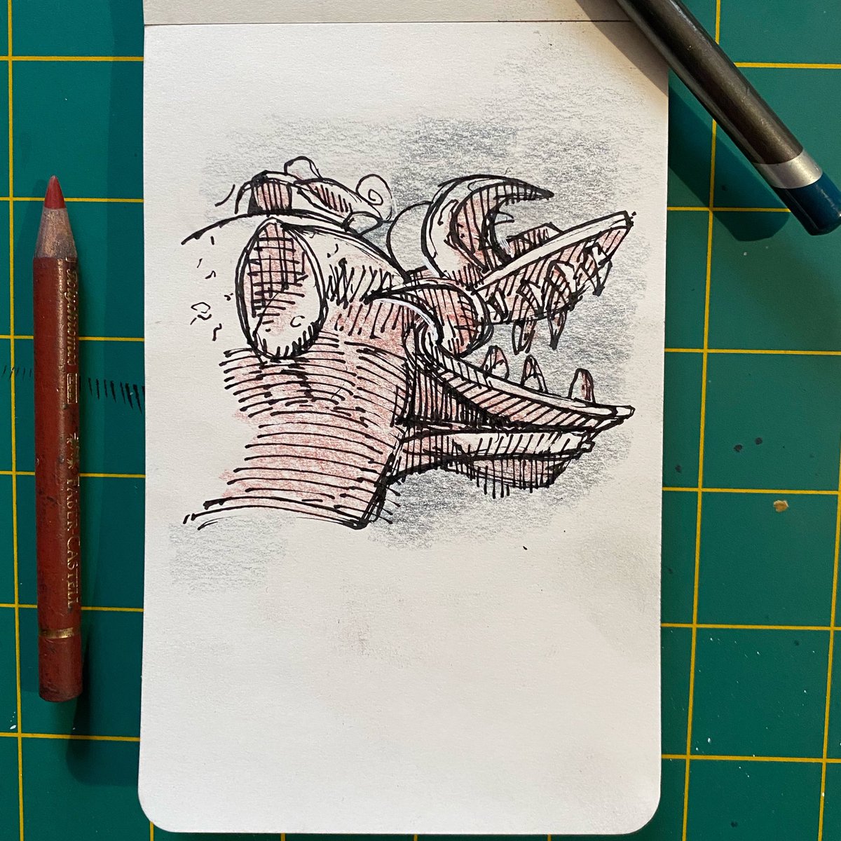 AlanBreadPan's tweet photo. Went to the met and drew a thing! 

#artistofthemet #sketch #alanbreadpan https://t.co/NqMRvLXTim