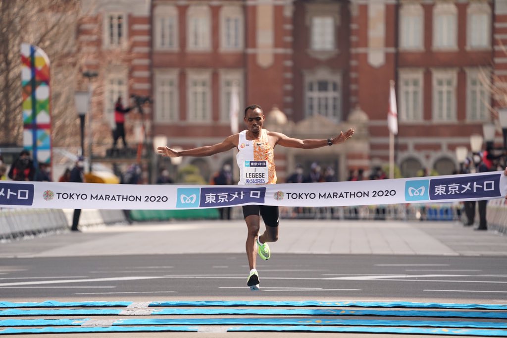 東京マラソン2020 男子マラソン 1位 ビルハヌ・レゲセ選手 2:04:14 #東京マラソン #ビルハヌ・レゲセ