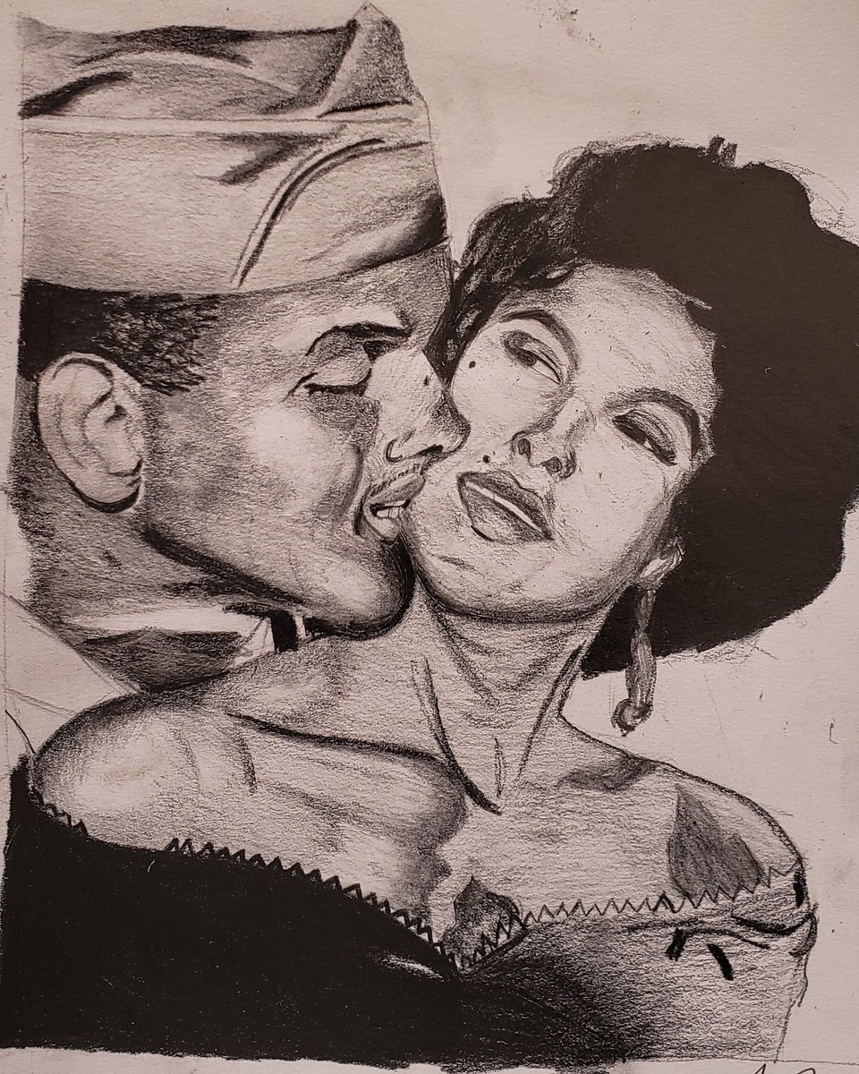 Love88An's tweet photo. How I end black history month. ✌&amp;❤. #drawing #graphite #graphitepencils #dopeblackart #anartistslove88 #BlackLove #drawingwhileblack #vets #Carmen #dorothy #harry https://t.co/UH2tcnm1W4