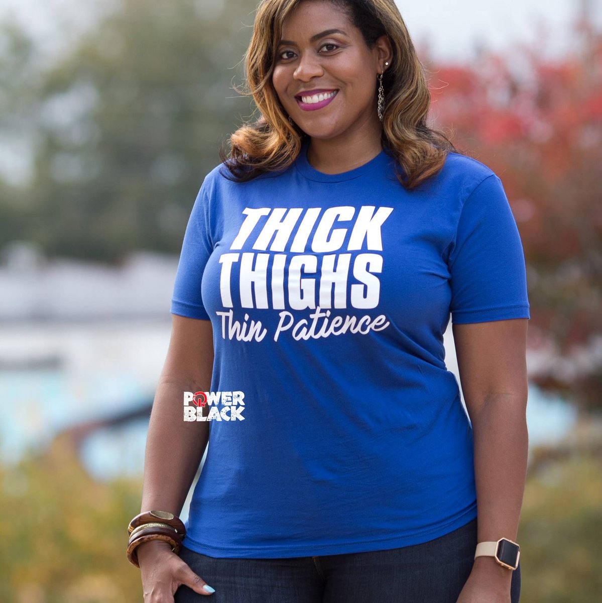 powerinblack's tweet photo. "Thick Thighs, Thin Patience"!
Get YOURS at https://t.co/ydMRjlUEoM!
*
#thickthighs #thinpatience 
#bbw #ootd #picoftheday #instafashion #instagood #myblackisbeautiful
#blackgirlmagic #blackgirlsrock #unapologeticallythick #slimthick #fitthick #loveyourself https://t.co/dwOnJ6eBua