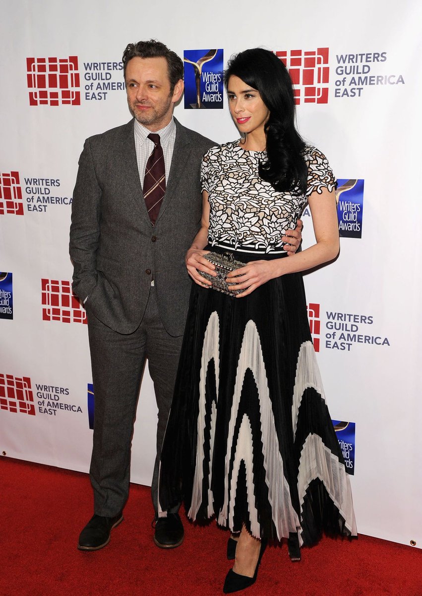 6 photos of Michael and Sarah Silverman at the 2015 Writers Guild Awards New York Ceremony  http://michael-sheen.com/photos/thumbnails.php?album=164