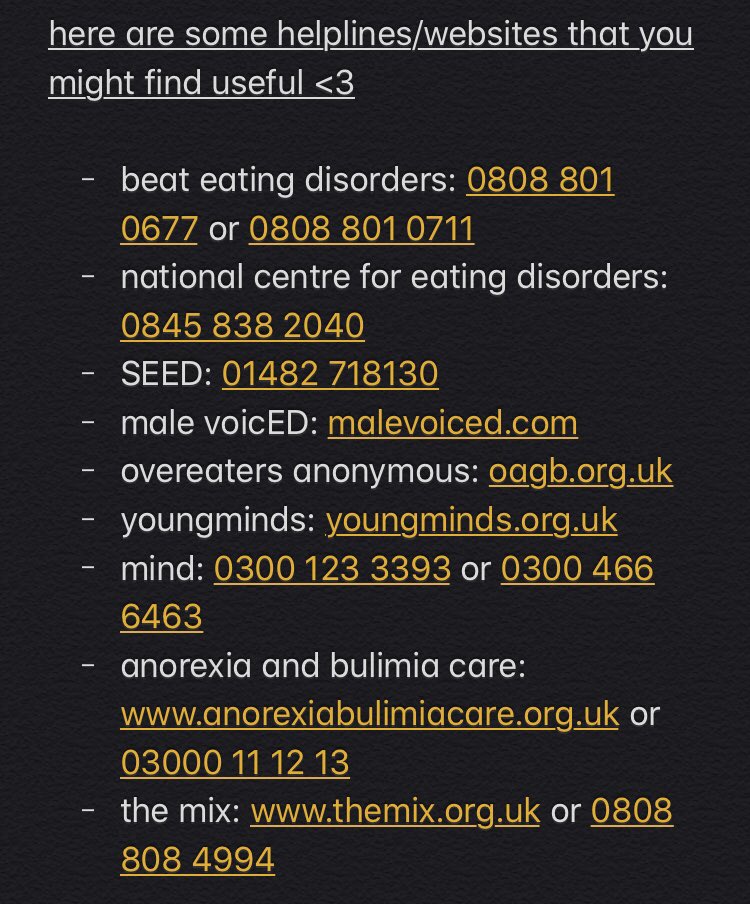 1917blake's tweet image. tw // eds 

today is the last day of #nedawarenessweek, and while i am not ready to tell my ‘story’, i do want to share some things that you might find useful. i’m still struggling, but i hope this is helpful in some way. you are so important.

big big love, mel &amp;lt;3 x