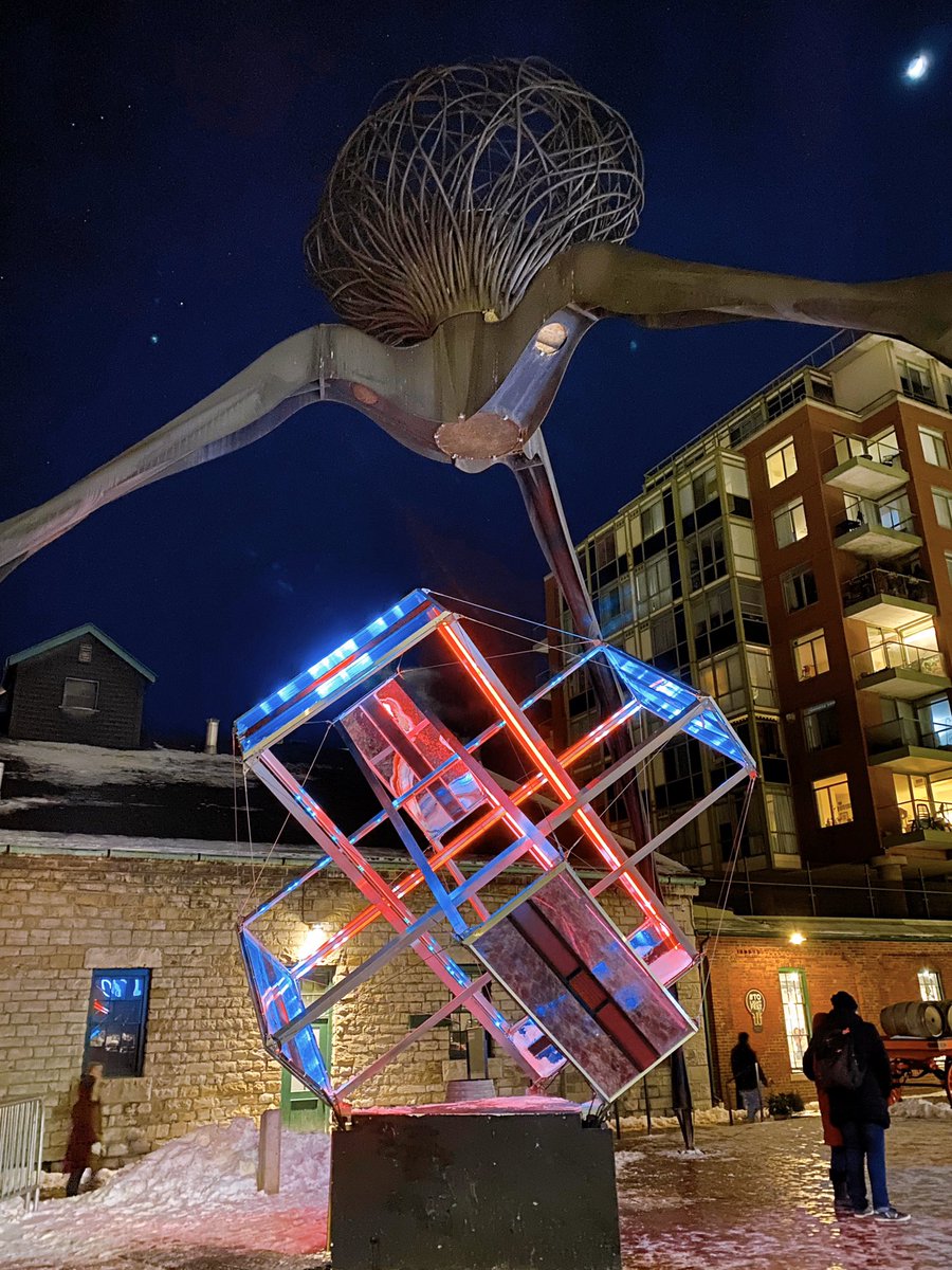 tangchoy's tweet photo. This year’s @tolightfest is the best yet. Interactive installations show off each artist’s creativity. Tomorrow is your last day to check out #tolightfest @DistilleryTO! https://t.co/aO8Q1Ub8o4
