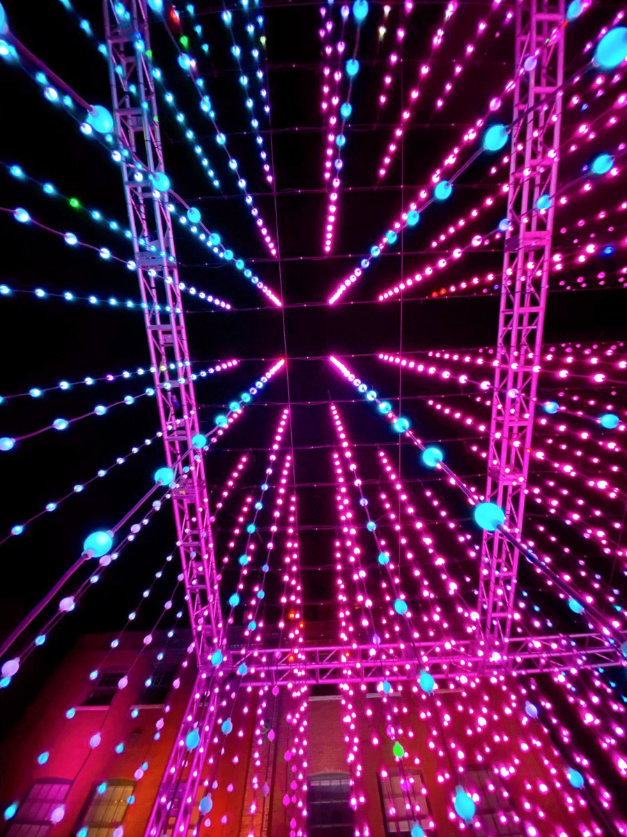 tangchoy's tweet photo. This year’s @tolightfest is the best yet. Interactive installations show off each artist’s creativity. Tomorrow is your last day to check out #tolightfest @DistilleryTO! https://t.co/aO8Q1Ub8o4
