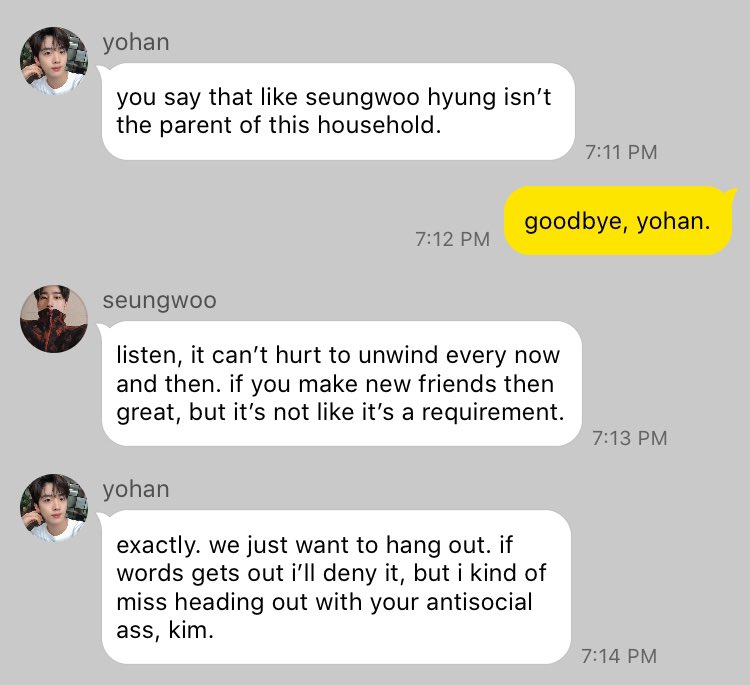 ➳ seungwoo tries his hand at persuasion.