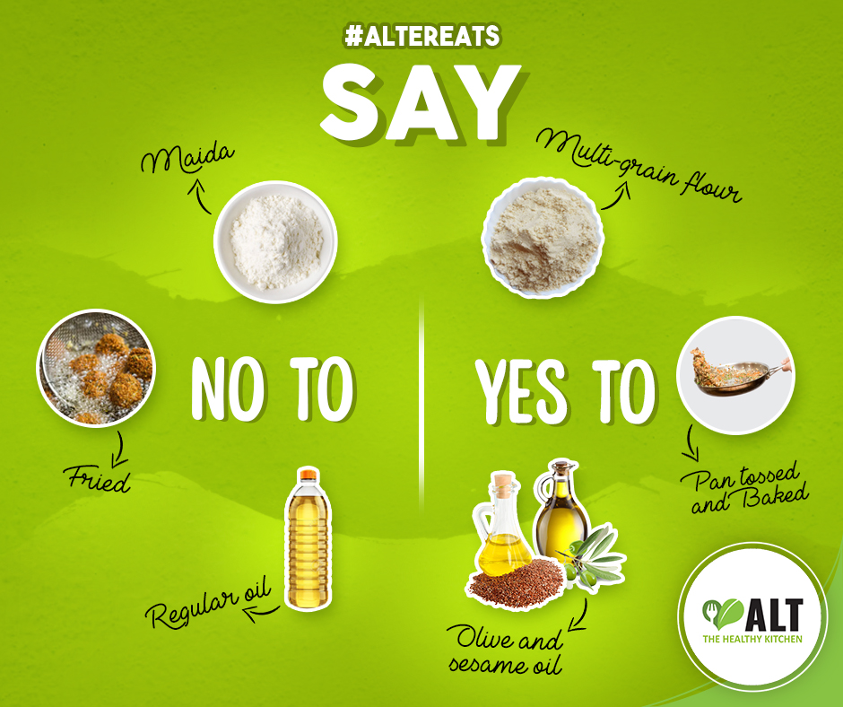 alt_healthy's tweet photo. Choose to #EatHealthy and #StayFit and refrain from oily fried food, snacks, or meals with maida. Go easy on your tummy and your wallets with healthier &amp; cheaper alternatives.

Order healthy meals from ALT-The Healthy Kitchen!

#AlterEats #OilFreeFood #PureVeg #HealthyFood https://t.co/pytoaYkfwS