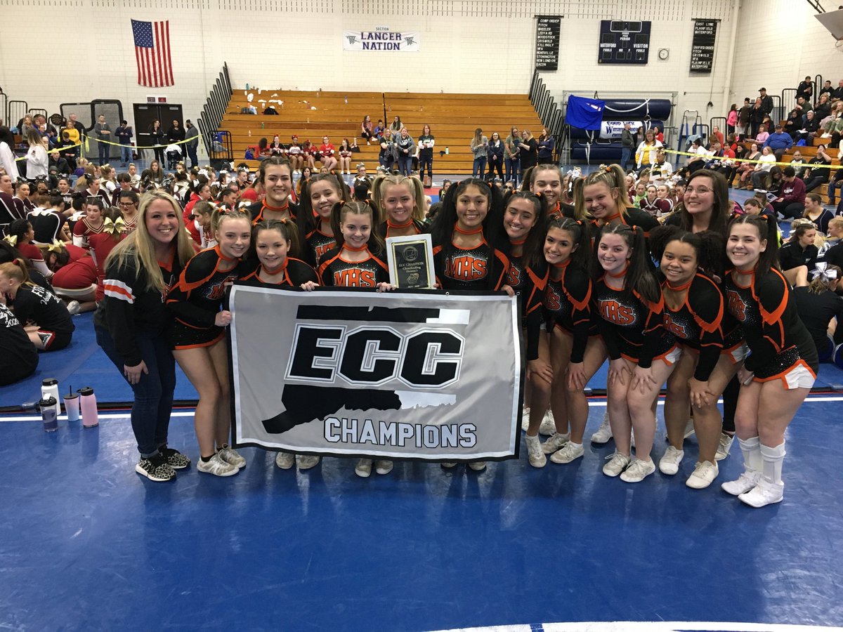 mhseccathletics's tweet photo. Congrats to our girls cheer squad on winning the ECC Div III Championship. #WINdians https://t.co/wGMGW4kCBq