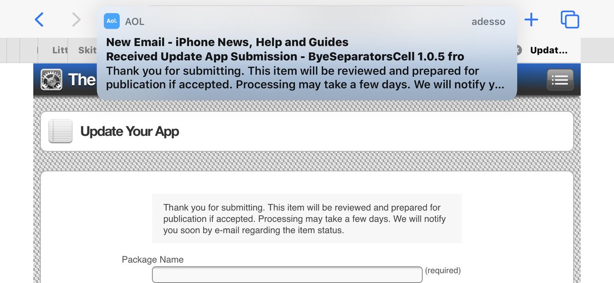 CydiaGeek's tweet photo. !ALERT!🚨
I’ve just submitted #ByeSeparatorsCell New V. to #Cydia!
Enjoy 🤓👽
Version 1.0.5
- Fixed the freezing Issues affecting Devices that Use New unc0ver Substitute (Thanks a lot to my Friend @MTAC8 for this and @SunnysTTV for Testing the Update). https://t.co/GYZ5sCdxVq