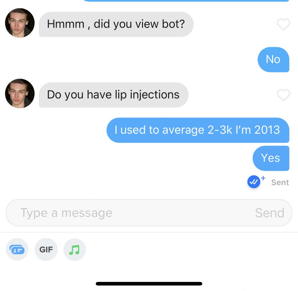 Bamfxoxo's tweet image. I’m never using tinder again