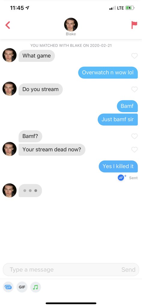 Bamfxoxo's tweet image. I’m never using tinder again