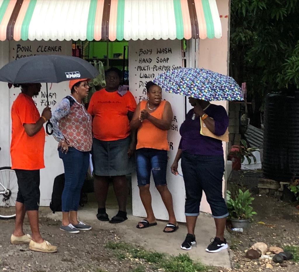 patsutherlandja's tweet photo. The work continues...
——
#CanvassingVotes in South East Clarendon to test the pulse of the people. And yes, we are doing it with nowhere near $30Million 😅
#PoliticsOfIntegrity #PatriciaDuncanSutherland
#SouthEastClarendon #TheRealDeal https://t.co/MeBoT2mlhK