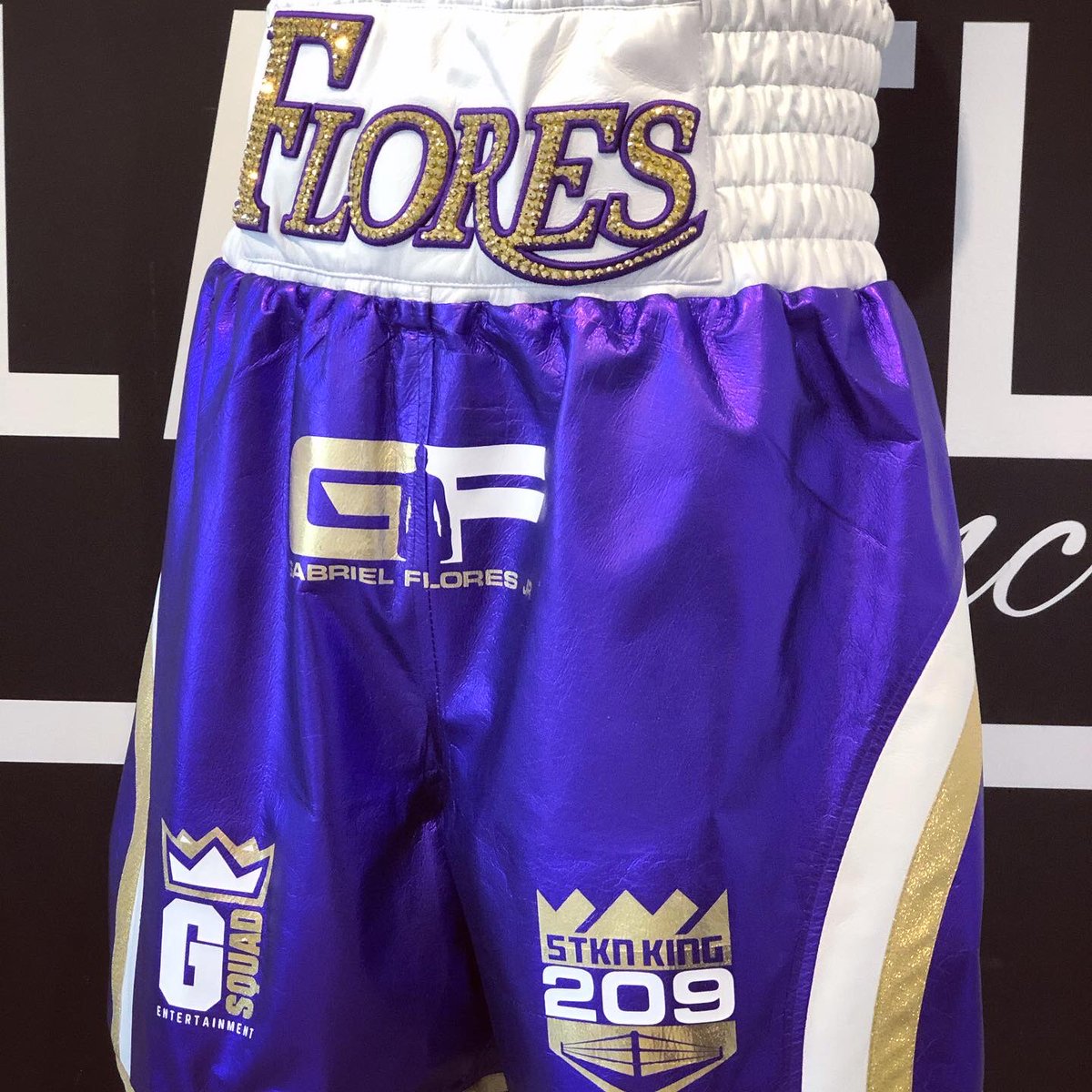 FightLabel's tweet photo. G I G I π @G_Squad_Nation making a beautiful tribute to Gigi and Kobe Bryant #24 #8 #2 #FuryWilder #WilderFury #GabrielFlores #GabrielFloresJr #LasVegas #Boxing #Vegas #Boxeo #FightNight #Lakers #Kobe #BoxingShorts #BoxingTrunks #Leather #Luxury #Swarovski #FightLabel https://t.co/ec3LKhQAAO