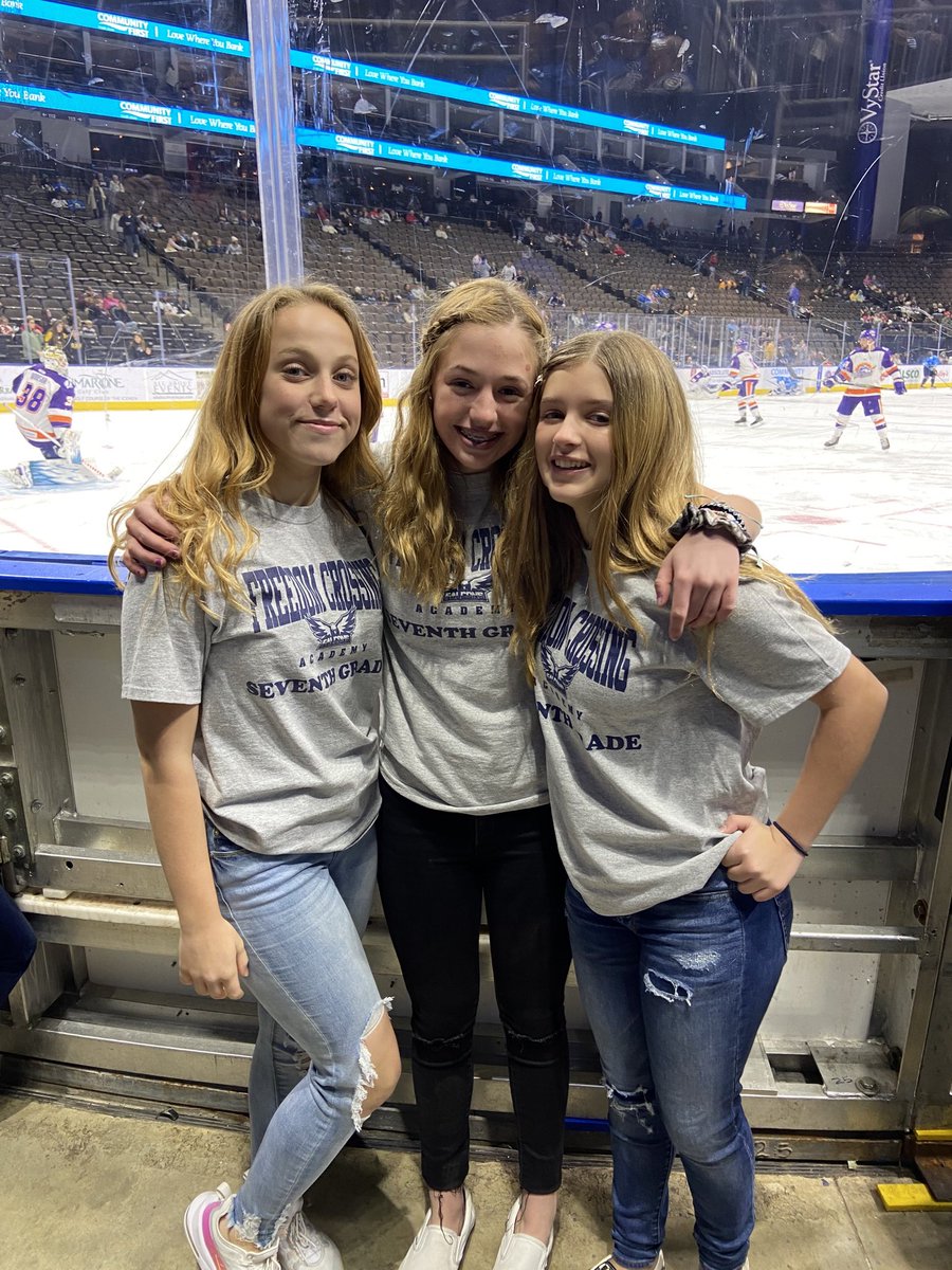 melissa_lime's tweet photo. So proud of our beautiful and talented FCA students for an outstanding performance tonight! They are breaking barriers by singing the national anthem at tonight’s Icemen game. #FCACulturize https://t.co/auECzB2G0f