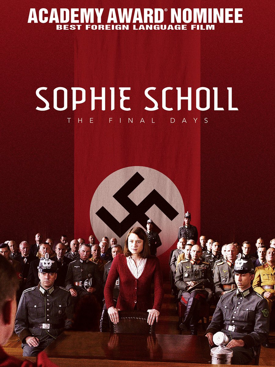 vivascarlett1's tweet photo. Watching this tonight; saw it when it came out in 2005 but that's a long time ago now....#SophieScholl #WhiteRose #WWII #Munich #GermanResistance https://t.co/11M3kI8KHo