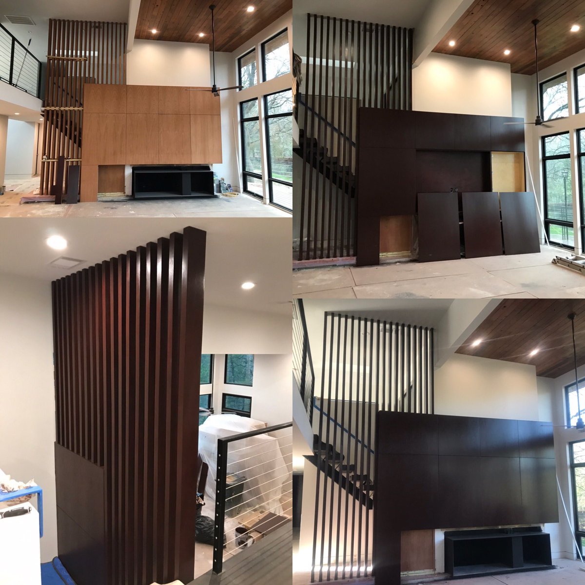 NEffective's tweet image. Here is one of the pieces we did on this project.It was such an amazing turn out the customer had custom wood done throughout the house.With a industrial modern look we stained and finish them in a mahogany color.
Smart N Effective Painting
 #interiordesign #stain