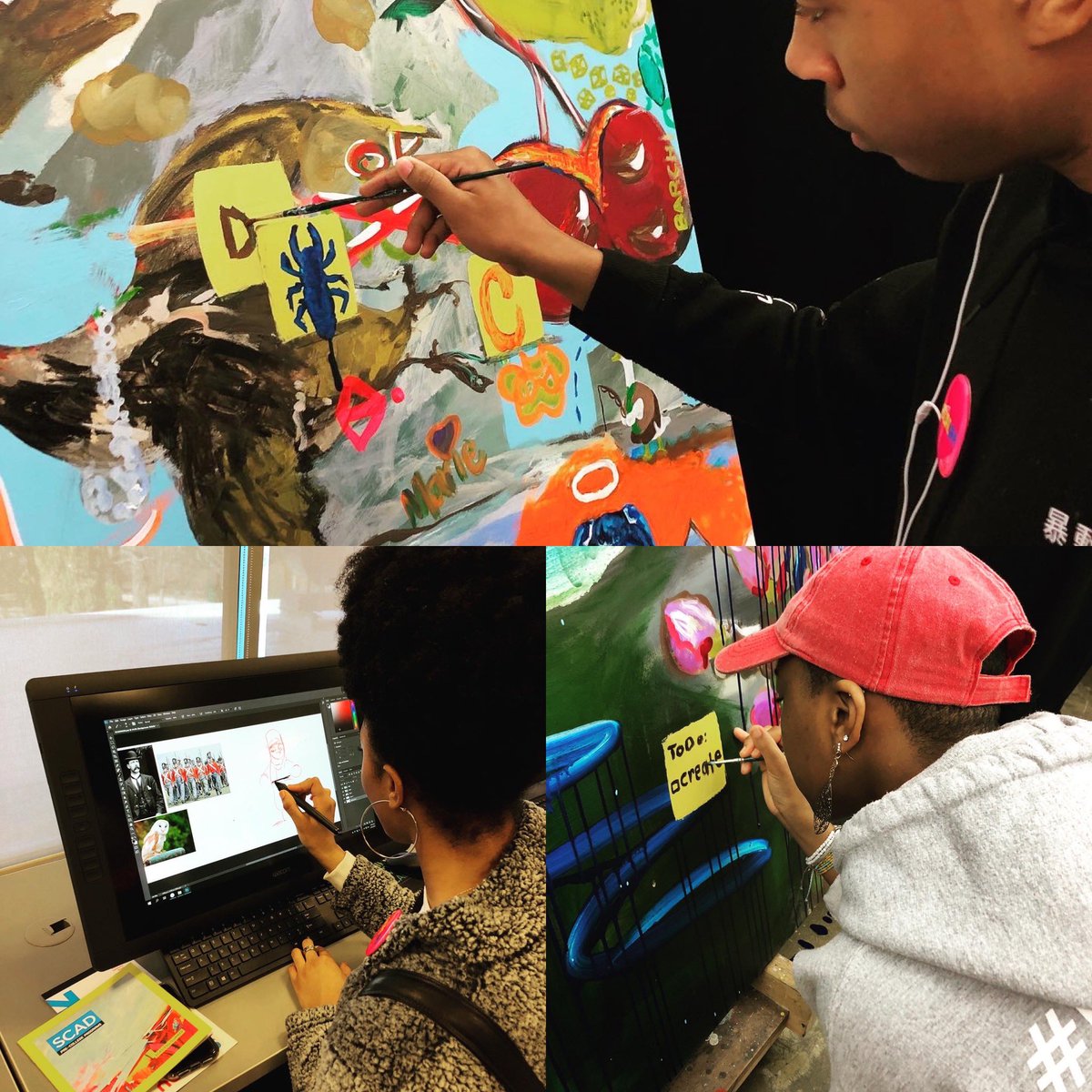 UshersNewLook's tweet photo. UNL @SCAD Day!
Our Leadership Academy students are exploring at #scadday learning about animation, virtual reality and more.
What a great day for career exploration!
#ushersnewlook #unlatl #scadday2020 #scadatl #careerexploration #artleaders #youthcreativity #youngdesigners https://t.co/1GDgdkOlHD
