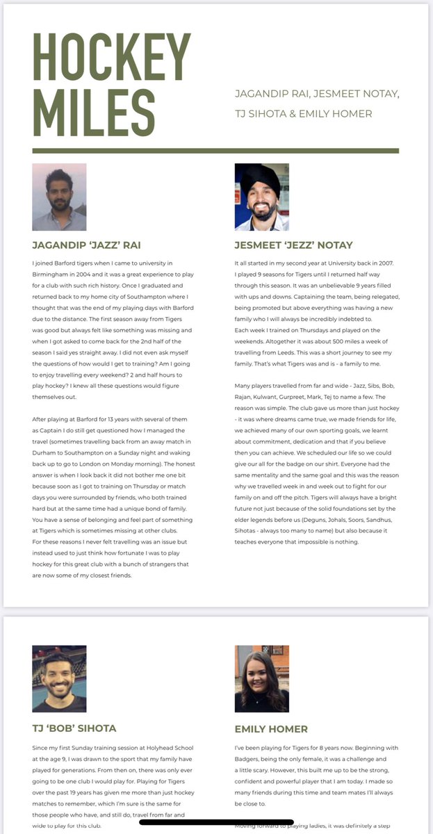 gurmejsp's tweet photo. Great article in tomorrows match programme about some @tigers_hockey faithful past and present who have travelled miles for the club. @EnglandHockey @MRHARESULTS @HockeyTeas @jazz_rai . Thank you for everything you have done for us #fieldhockey https://t.co/k36XKSfOVJ
