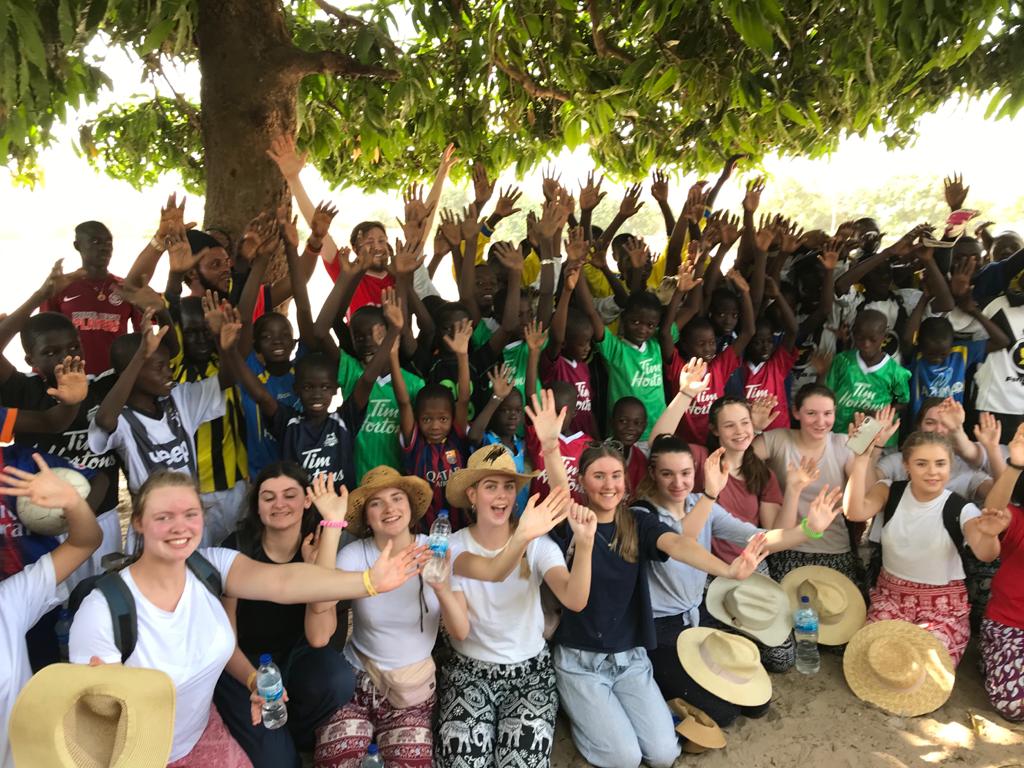 GrangeGambia's tweet photo. We played the (now traditional) match against one of the Academy's junior team, which finished in a 4-4 draw. Ewan and Mark scored the goals for us and there were some stunning saves by goalies Hannah L and Emma.

#ProjectGambia

@Grange_Cheshire @Sport_Grange https://t.co/zexeczSYYF