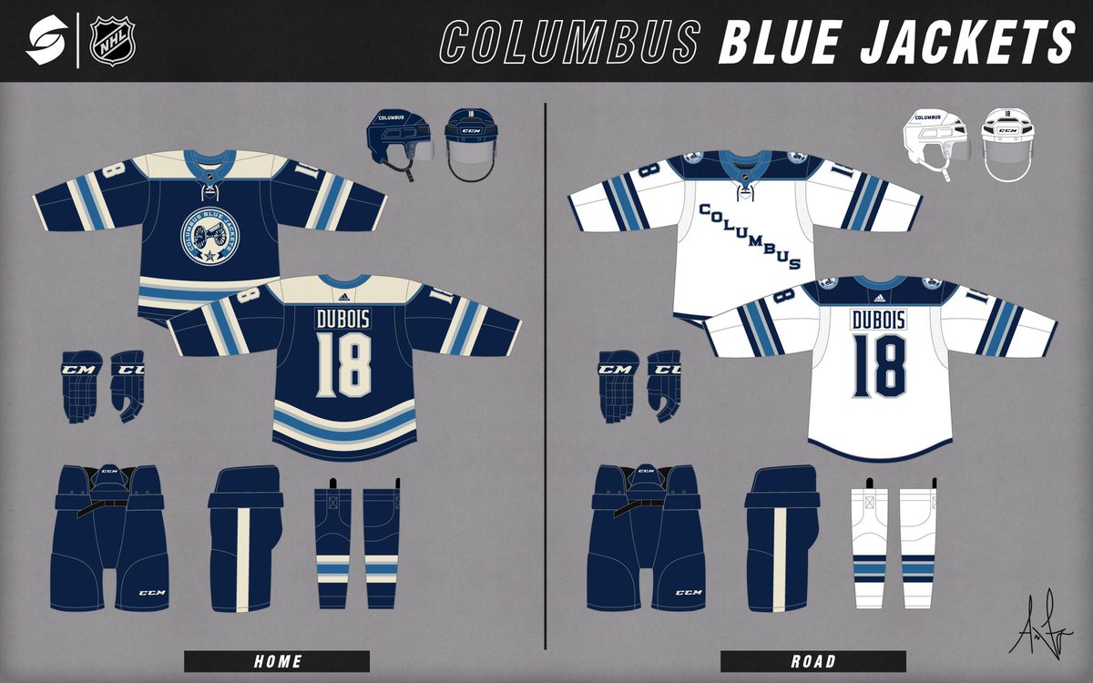 Steinosaur19's tweet photo. Load up the cannon 💣 

Thinking it’s time for @BlueJacketsNHL to go with the cannon look full-time. What do you think @ochocinco? #CBJ https://t.co/c565GI2hEk