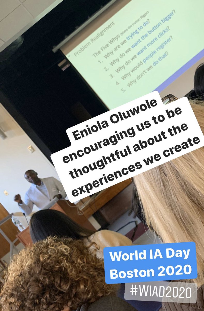 LastCallMedia's tweet image. Eniola Oluwole @eniola5 encouraging us to be thoughtful about the experiences we create.

@WIADBOS #WIAD2020 #WIADBOS