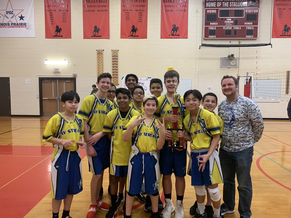 Congratulations to our 1st place Stallion Stampede winner, Jay Stream, and our 2nd place winner, Wheaton Christian! It was a wonderful tournament and each athlete gave it their all! 🏐 #WeAreStallions #ProudToBeD93 <a href="/CCSD93/">CCSD93</a>