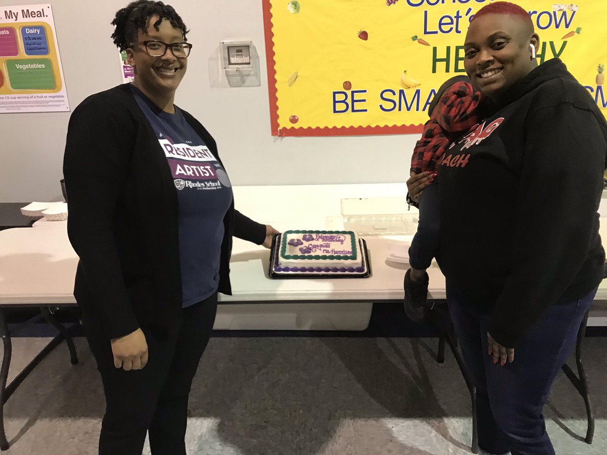 TmcbrideR's tweet photo. Congratulations to our Teacher of the Year, Ms. Harrison!!!! And February birthdays.. Ms. Thomas RSPACV https://t.co/i8hSOt0Cow