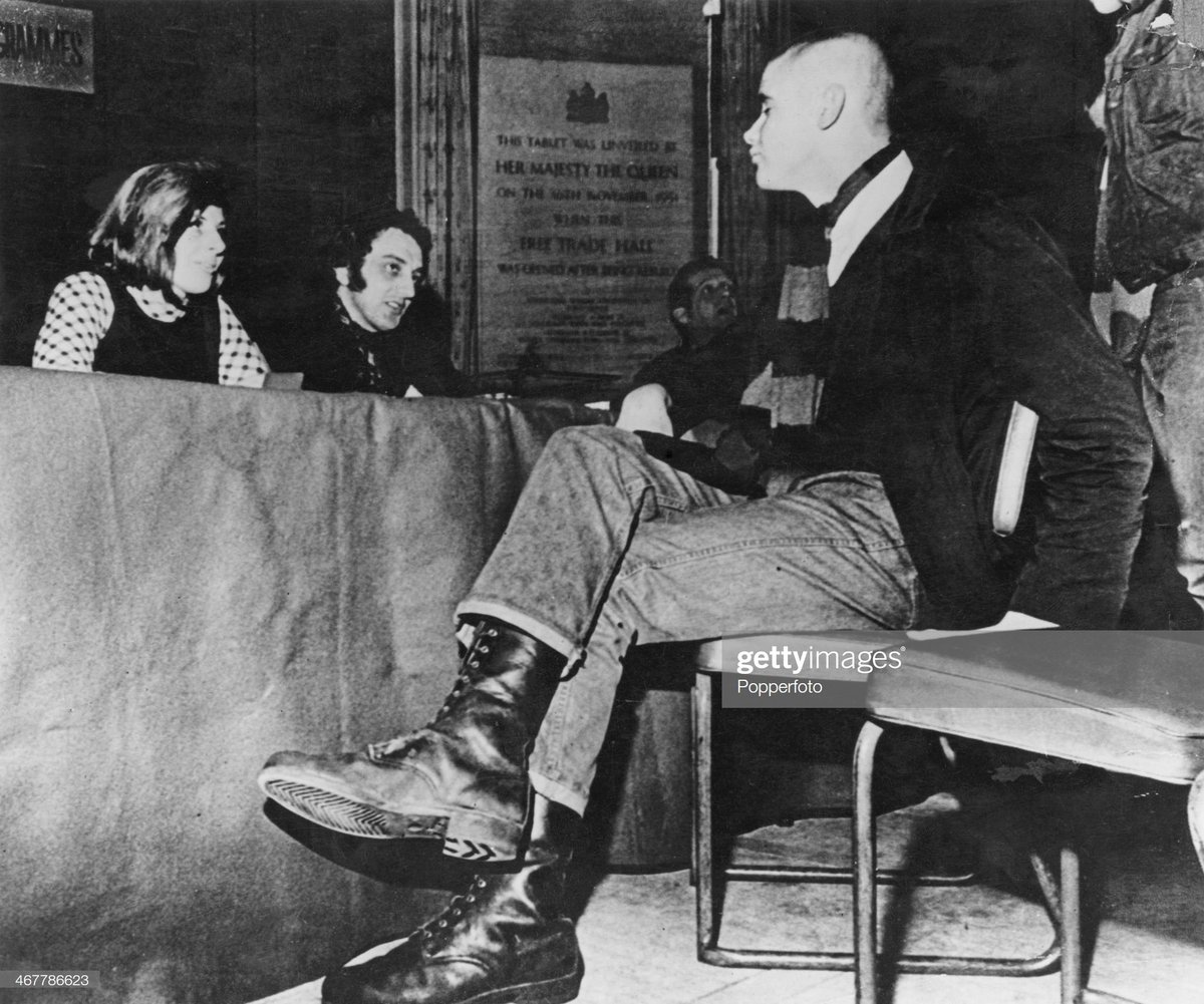 Skinhead Tony Graham auditioning for a part in a film about football fans, 23rd February 1970. Any ideas what film this could've been?Photo Popperfoto