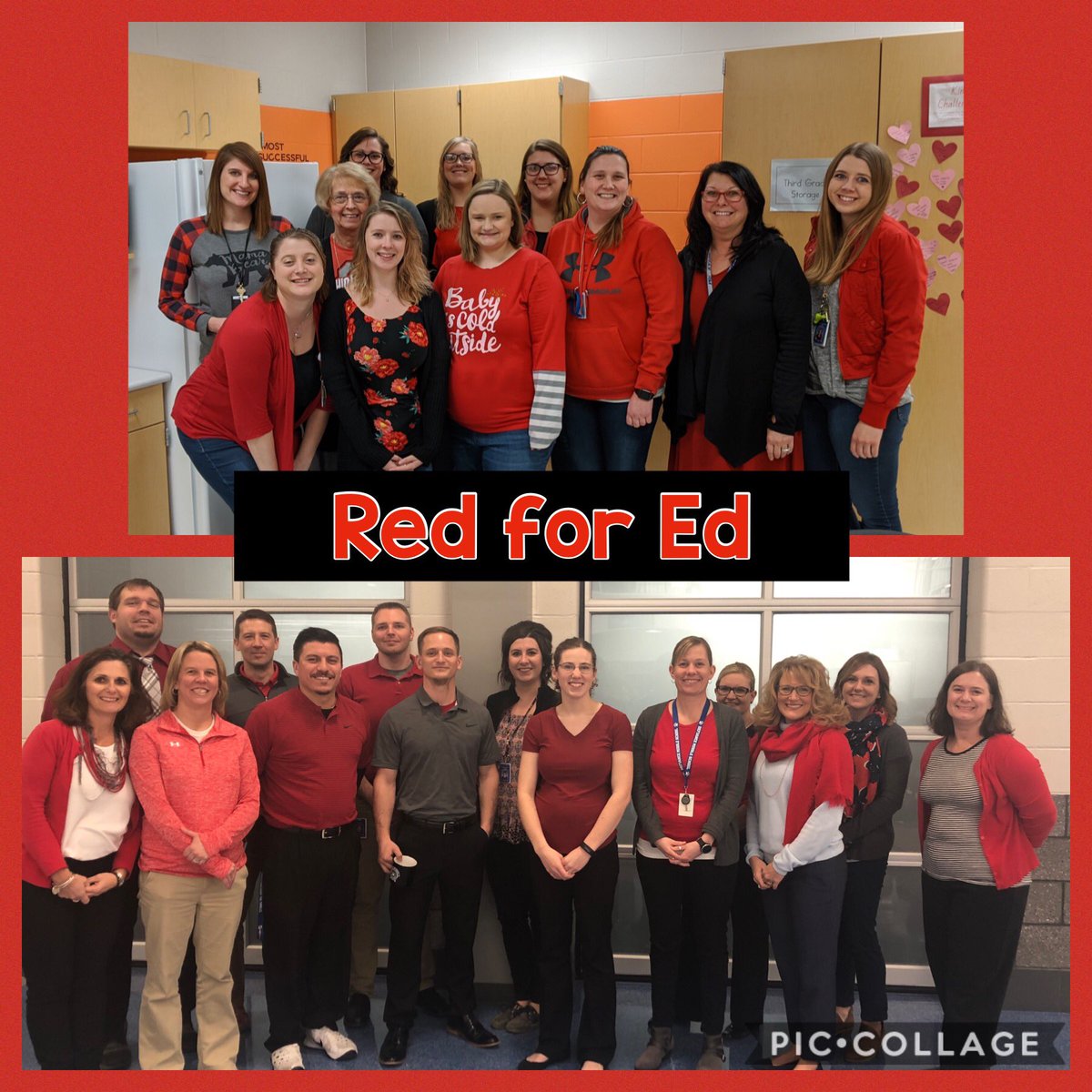 Defiance City Schools teachers supporting public education. ❤️🍎#RedForEd #VouchersCostKids <a href="/OhioEA/">Ohio Education Association</a>