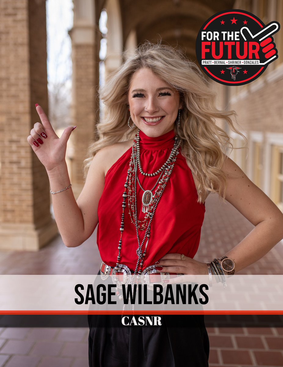 forthefuturettu's tweet photo. Introducing the ‘For The Future’ CASNR Senator candidates!
•
•
CASNR students, have your voice be heard and vote for these peers to represent you! The future of Texas Tech is in your hands! #forthefuture https://t.co/pVOWwACFO2