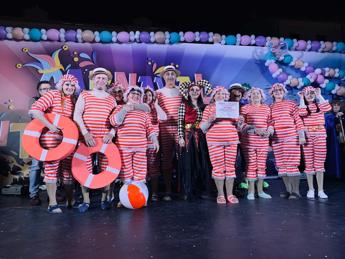 🃏 Entregados los premios del Concurso de Adultos de Disfraces:

🥇 Individual: J. Luis Carmona
🥇 Parejas: Rosa Suárez
🥇 Grupo: Sara Larrubia
🥇 Asociación: Asociación de vecinos El Arenal. 

#CarnavalAntequera2020