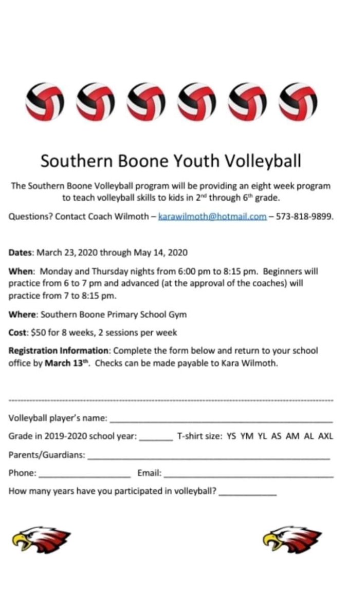 Interested in youth volleyball?! Check out our 8 week clinic!