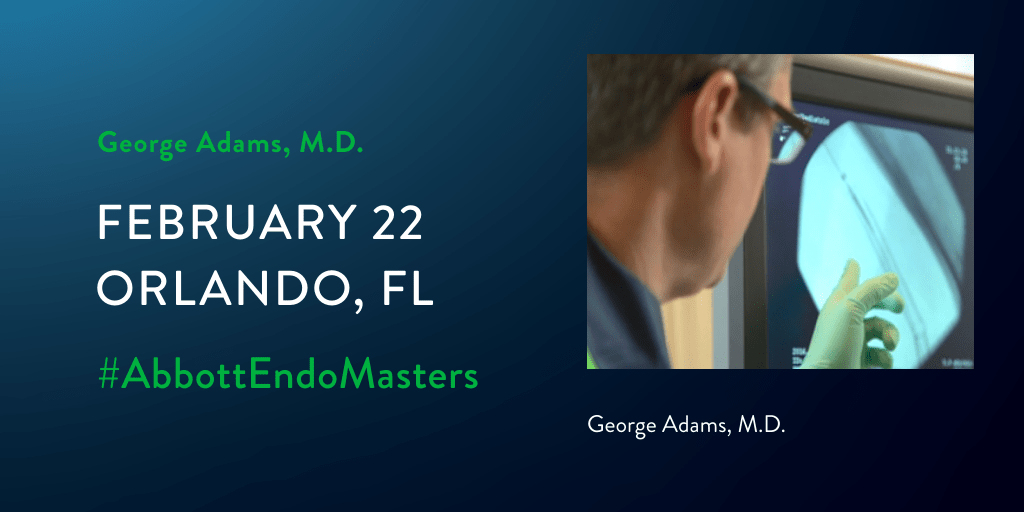 AbbottCardio's tweet photo. Thank you @GeorgeAdamsMD for a great live case presentation today at #AbbottEndomasters in Orlando.
We’re looking forward to continued collaboration with all #EndoMasters as we strive for improved patient outcomes.
Learn more ➡ https://t.co/RTZGJpWU2H #Avademics #Abbott https://t.co/W5MoCKwBqg
