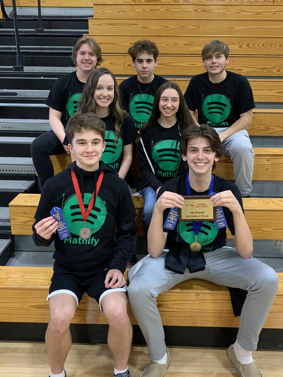 HerrinMathTeam's tweet photo. Yooooooooo!!! That’s another ICTM Regional Math Contest ‘chip for the HHS Math Team! We ran the table in 2A and placed first in EVERY event! On to State! @MathICTM @j_nagrodski120 @KBHarlow @herrin_high #HerrinTigerPride https://t.co/NqI79yrDOy