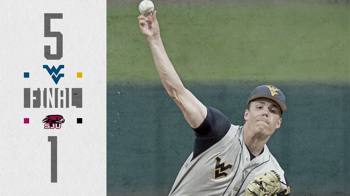WVUBaseball's tweet photo. Ryan Bergert fans 1⃣4⃣ as the Mountaineers win their fourth in a row!

#HailWV https://t.co/3ibzmwzb6T