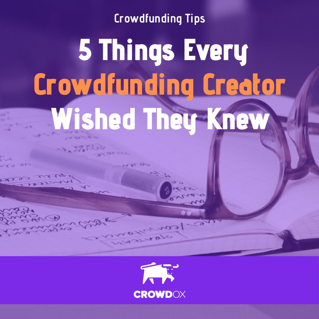crowdoxapp's tweet photo. We’ve dug through the creator communities online to find a few answers to the question “What do you wish you knew before you started?” Find answers on the #crowdox blog. #crowdfunding #kickstarter #indiegogo #resourceforcreatives #strategy #lessonslearned https://t.co/xkYGFupfFT https://t.co/Cza6Fn7YuE