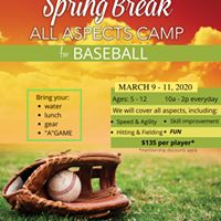 DBATWebster's tweet image. Spring is on it&apos;s way, and the kiddos will be out of school for their break. Need something to do during the day for those ball players??? Our Spring Break Camps are open for registration now....