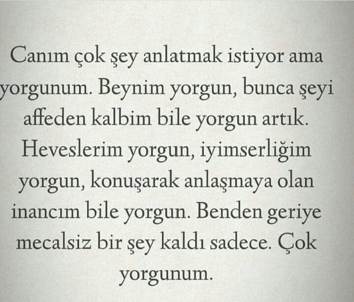 ruhhalim4's tweet photo. Yorgunum.... https://t.co/GIeGy4o0rJ