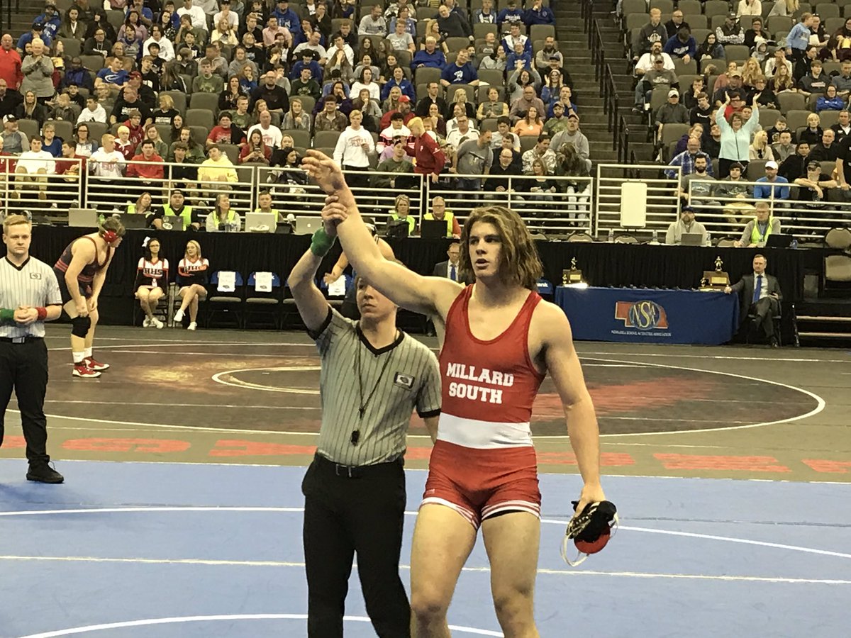 Isaac caps an amazing career by winning his second state title at heavyweight over Omaha Westside. Thank you Isaac for everything you have provided to the program over the last four years. Best of luck at NC State!
