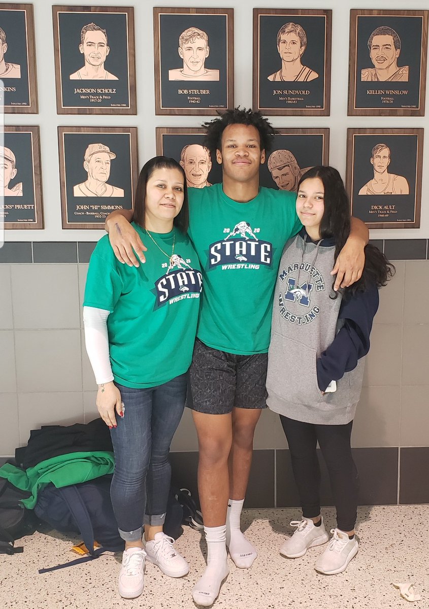 YourDailyStang's tweet photo. Congrats to Senior Isaiah Brisseaux on his medal at the State Wrestling Tournament.  He is the 1st &amp; only @MarquetteStangs student athlete to play on a 10 win football team @MarquetteFootbl &amp; medal at @Wrestling_MHS in the same year.  #GoingOutInStyle #PlayingMultipleSports https://t.co/iBUKFzj0IN