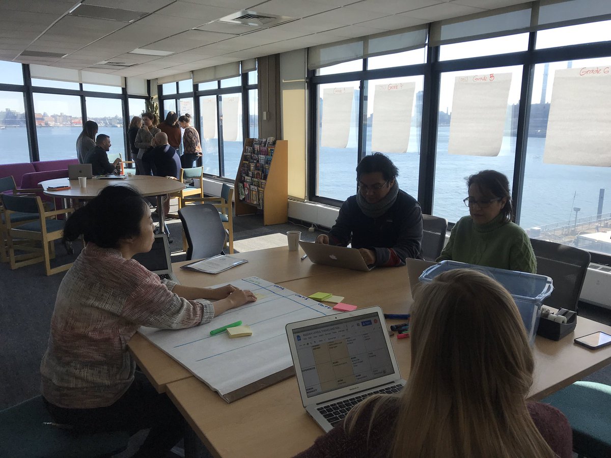 JRafaelAngelM's tweet photo. Curriculum design is an inquiry into the school’s identity and aspiration. A Saturday morning filled with insights working w/@UNISNYC K-12 language teachers, “marrying” units to generalizations with teaching and learning intentions in mind @_Luis_Angel_80 @SuSolano @mtanakaunis https://t.co/gIxGSlVwOR