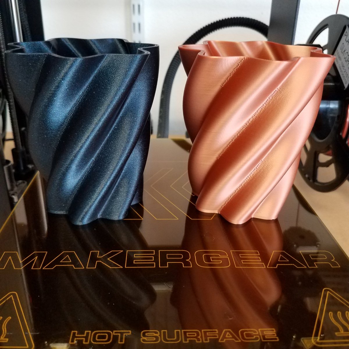 abbymath's tweet photo. Why print one when you can print two?! Duplication mode is the best! I love my @MakerGear M3-ID. Model coming soon to @Cults3D.
#3Dprinting #madewithmakergear #3dprint #3dprinted #DuplicationMode https://t.co/yARbXaNoGr