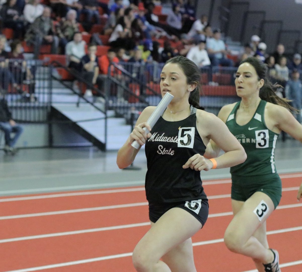 4x400M RELAY:  psychology freshman Sydni Lewis, sports &amp; leisure freshman Taylor Carr, psychology freshman Aaryanna Williams and nursing freshman Sydney Tucker take out 6th place with a time of 4:03.17!! 
Photos by <a href="/BridgetReilly11/">Bridget Reilly</a>