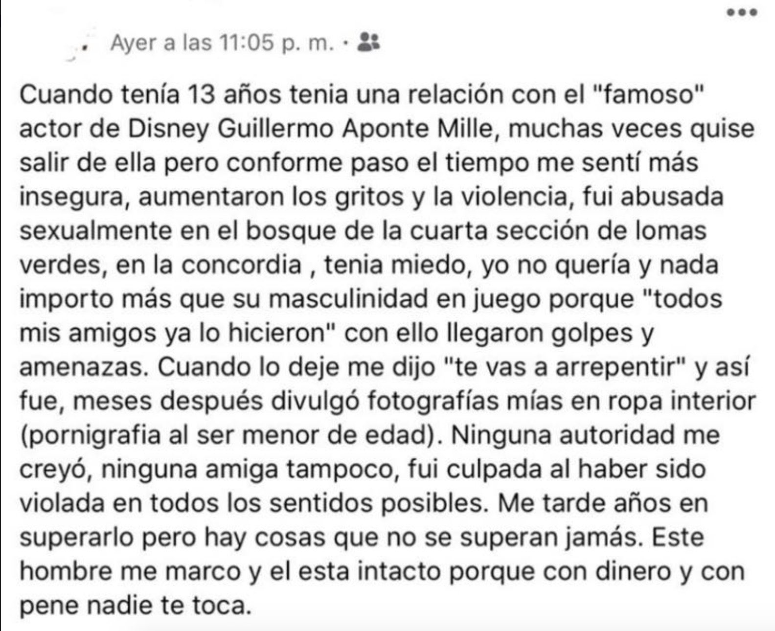 testimonio en contra de memo aponte por abuso a menores drake bell