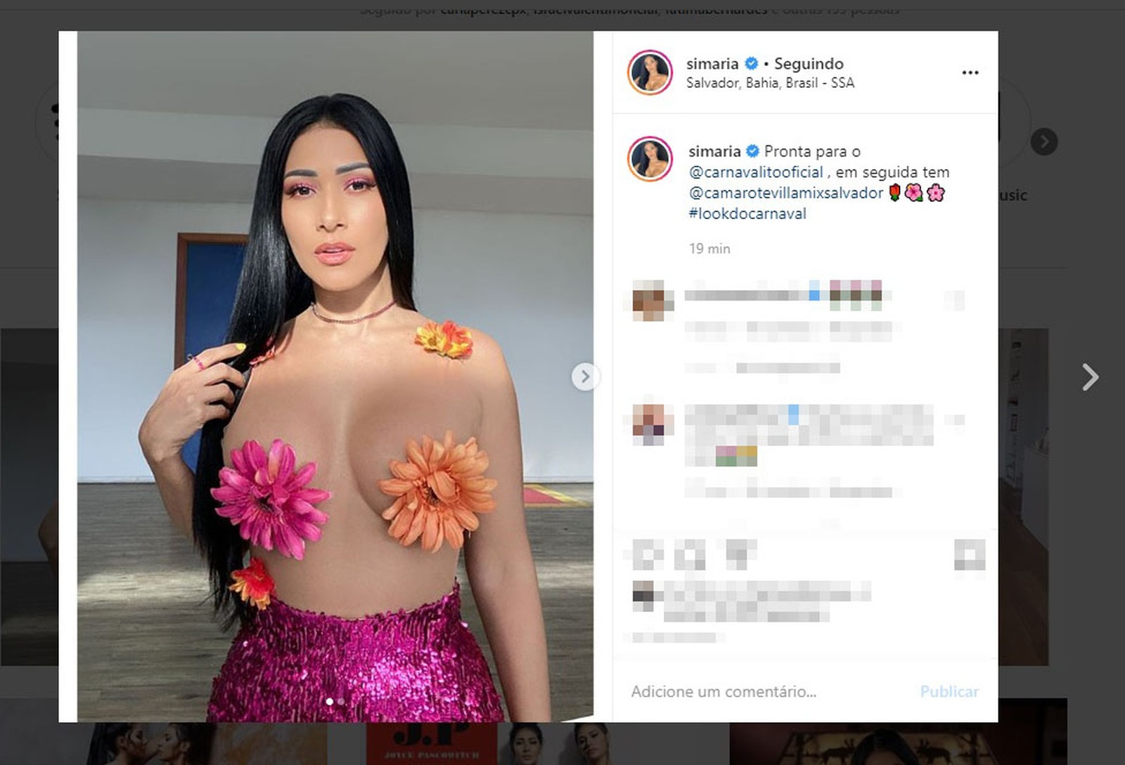 g1 on X: Simaria posta look sensual com transparência e tapa-seios durante  carnaval de Salvador ==> t.co3XWL0mwwqf #G1 #Globeleza  t.co1UHgY3OlU0  X