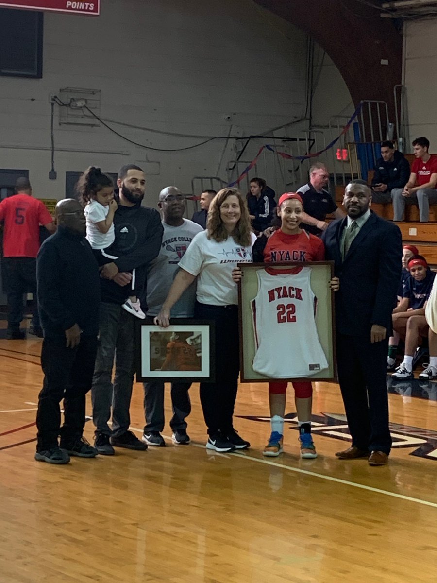Congrats to 2016 <a href="/IthacaNYSchools/">Ithaca City School District</a> @AthleticsICSD grad <a href="/jocelinw22/">Jocelin Wright</a> for playing a great game on her Senior Day @NyackWarriors. Joc finished the day with 12 rebs and 10 points. Bright future ahead for this #warrior!