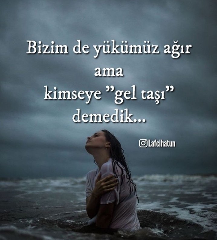 Bizim de yükümüz ağır ama kimseye gel taşı demedik