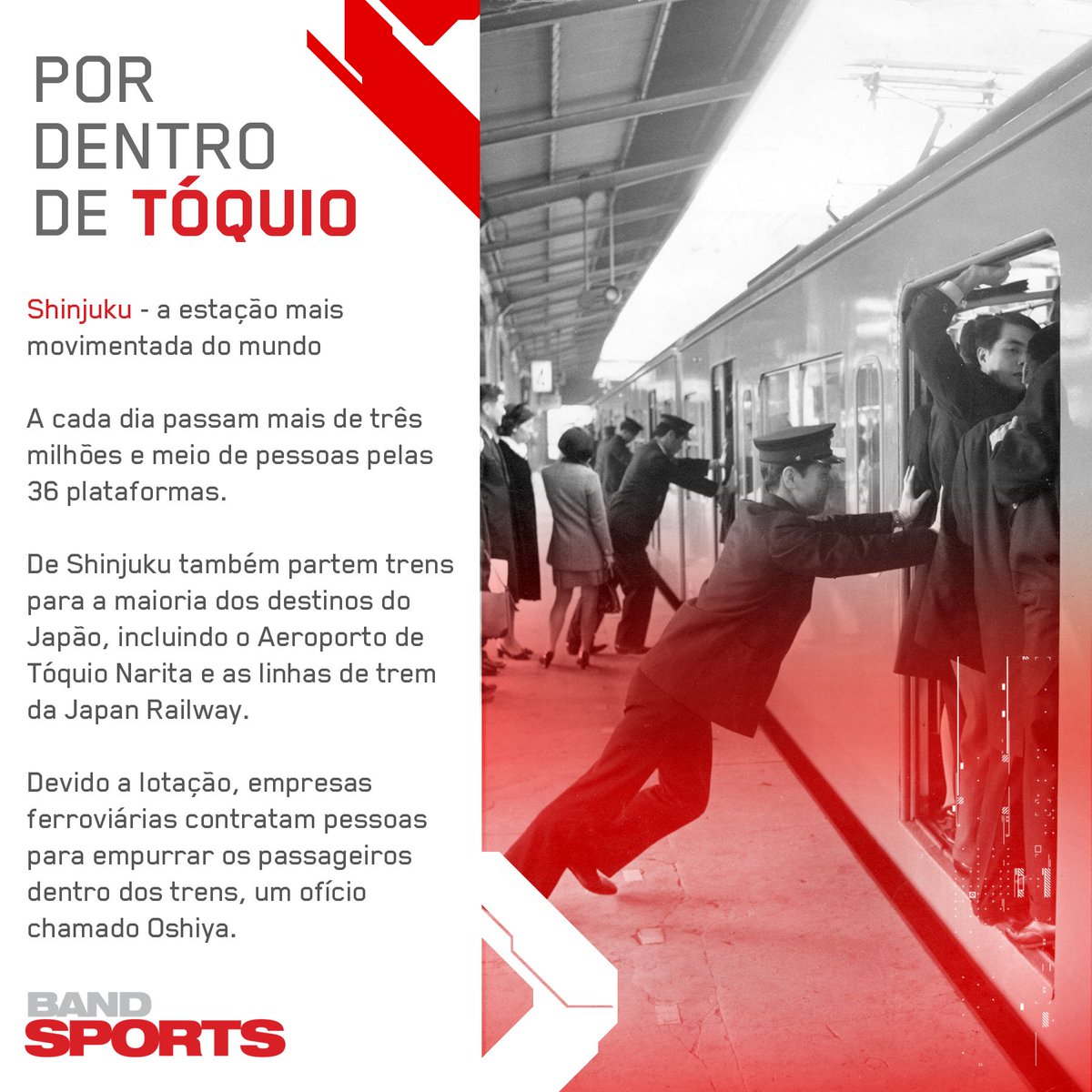 bandsports's tweet photo. E aí, o que acharam da estação? 🚊
.
.
#ToquioNoBandsports #shinjuku #oshiya #toquio2020 #olimpiadas https://t.co/vBvElXH6SC