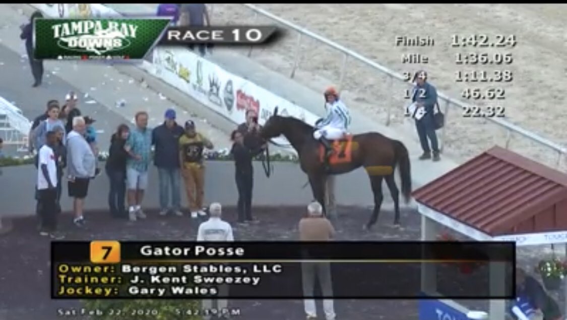 GoSarahKenny's tweet photo. Nice win, #GatorPosse #BergenStablesLLC https://t.co/SxerwestlI