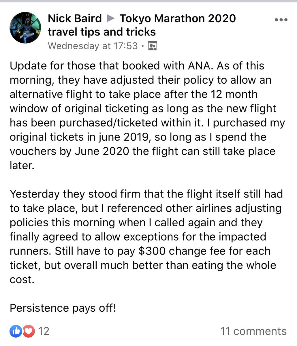 Nicknick1980's tweet photo. Hey @British_Airways this is what common sense looks like! #belikeANA #runners #tokyomarathon2020 @Bhavesh51830840 https://t.co/sbzNzZ3oHl